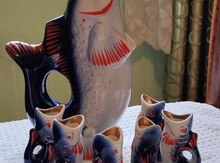 Qədimi balıq dekor qabları