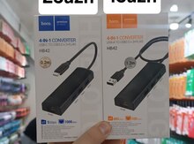 USB ethernet usb hub adapter "Hoco"