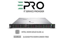 HPE DL360 G10|Gold 6138|64GB|500W|HP Gen10 8SFF 1U server proliant