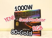 Apevia 1000W 80+Gold Semi RGB