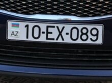 Avtomobil qeydiyyat nişanı "10-EX-089"