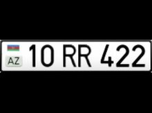 Avtomobil qeydiyyat nişanı - 10-RR-422