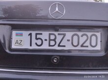 Avtomobil qeydiyyat nişanı - 15-BZ-020