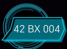 Avtomobil qeydiyyat nişanı "42-BX-004"