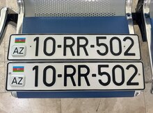 Avtomobil qeydiyyat nişanı - 10-RR-502