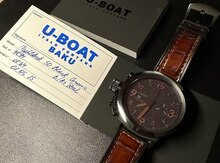 "U-BOAT Flightdeck 50 Black Ceramic 7094" qol saatı