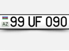 Avtomobil qeydiyyat nişanı - 99-UF-090