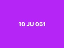 Avtomobil qeydiyyat nişanı - 10-JU-051