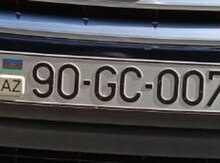Avtomobil qeydiyyat nişanı - 90-CG-007