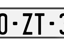 Avtomobil qeydiyyat nişanı - 10-ZT-343