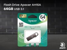 Flash Drive Apacer AH15A 64GB USB3.1 Black AP64GAH15AA-1