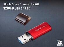 Flash Drive Apacer AH25B 128GB USB 3.1 Red AP128GAH25BR-1