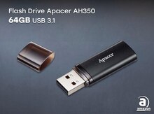Flash Drive Apacer AH25B 64GB USB 3.1 Black AP64GAH25BB-1