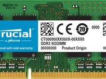 RAM "Crucial 4GB DDR3 SODIMM Memory"