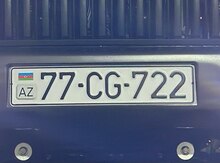 Avtomobil qeydiyyat nişanı - 77-CG-722