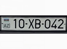 Avtomobil qeydiyyat nişanı - 10-XB-042