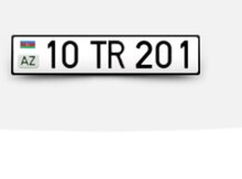 Avtomobil qeydiyyat nişanı - 10-TR-201
