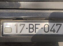 Avtomobil qeydiyyat nişanı - 17-BF-047 itib