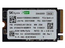 SK Hynix 256Gb PCIe NVMe SSD