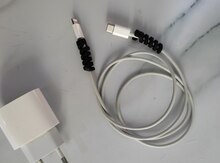 "Apple iPhone 13 Starlight 256GB/4GB" adapter və UBS kabeli