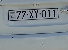 Avtomobil qeydiyyat nişanı "77-XY-011"