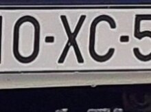 Avtomobil qeydiyyat nişanı - 10-XC-501