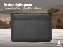 Notbuk çantası "WiWU 13.3” Genuine Leather Laptop Sleeve Black"