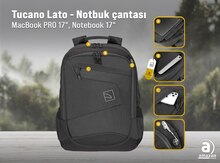 Noutbuk çantası "Tucano Lato Laptop Backpack for MacBook Pro and Notebook 17 Inch, Black"