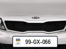 Avtomobil qeydiyyat nişanı - 99-GX-066