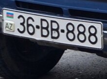Avtomobil qeydiyyat nişanı - 36-BB-888