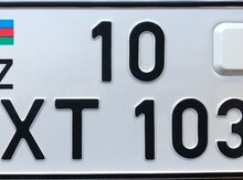 Avtomobil qeydiyyat nişanı - 10-XT-103