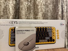 Klaviatura "Logitech Pop Keys" və siçan "Logitech Pebble M350"