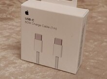 "Apple" USB C kabeli 60W (1m)