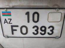 Avtomobil qeydiyyat nişanı - 10-FO-393 