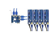 4 Port PCI-E Riser Hub USB 3
