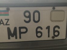 Avtomobil qeydiyyat nişanı – 90-MP-616