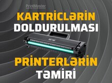 Kartriclərin doldurulması və printer təmiri