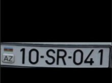 Avtomobil qeydiyyat nişanı - 10-SR-041
