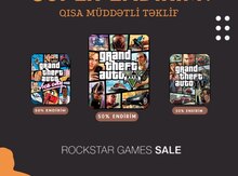 "GTA 5, 4, 3, GTA online" oyunları