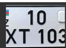 Avtomobil qeydiyyat nişanı - 10-XT-103