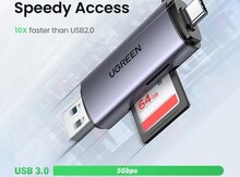 USB kart oxuyucusu "UGREEN 2in1 USB Typec "