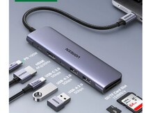 Çoxfunksiyalı HUB "UGREEN 7-in-1 USB-C CM195 15214"