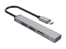 Orico-AH-12F-GY-BP Type-C + USB3.0 HUB to Micro Sd 