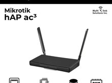  Router "MikroTik HAP Ac3–RBD53iG-5HacD2HnD Wi-Fi 5"