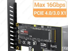 "PCIE X1 to M2 NVMe" adapter