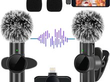 Wireless çüt yaxa mikrofon