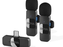 Simsiz lavalı mikrofon "Boya BY-V20 Type-C (2 mikrofon və 1 stansiya)"