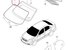 "Ravon R3, Chevrolet Aveo" ön şüşə rezini 
