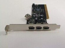 4 Port PCI IEEE 1394 6 Pin
