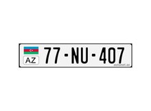 Avtomobil qeydiyyat nişanı - 77-UB-407